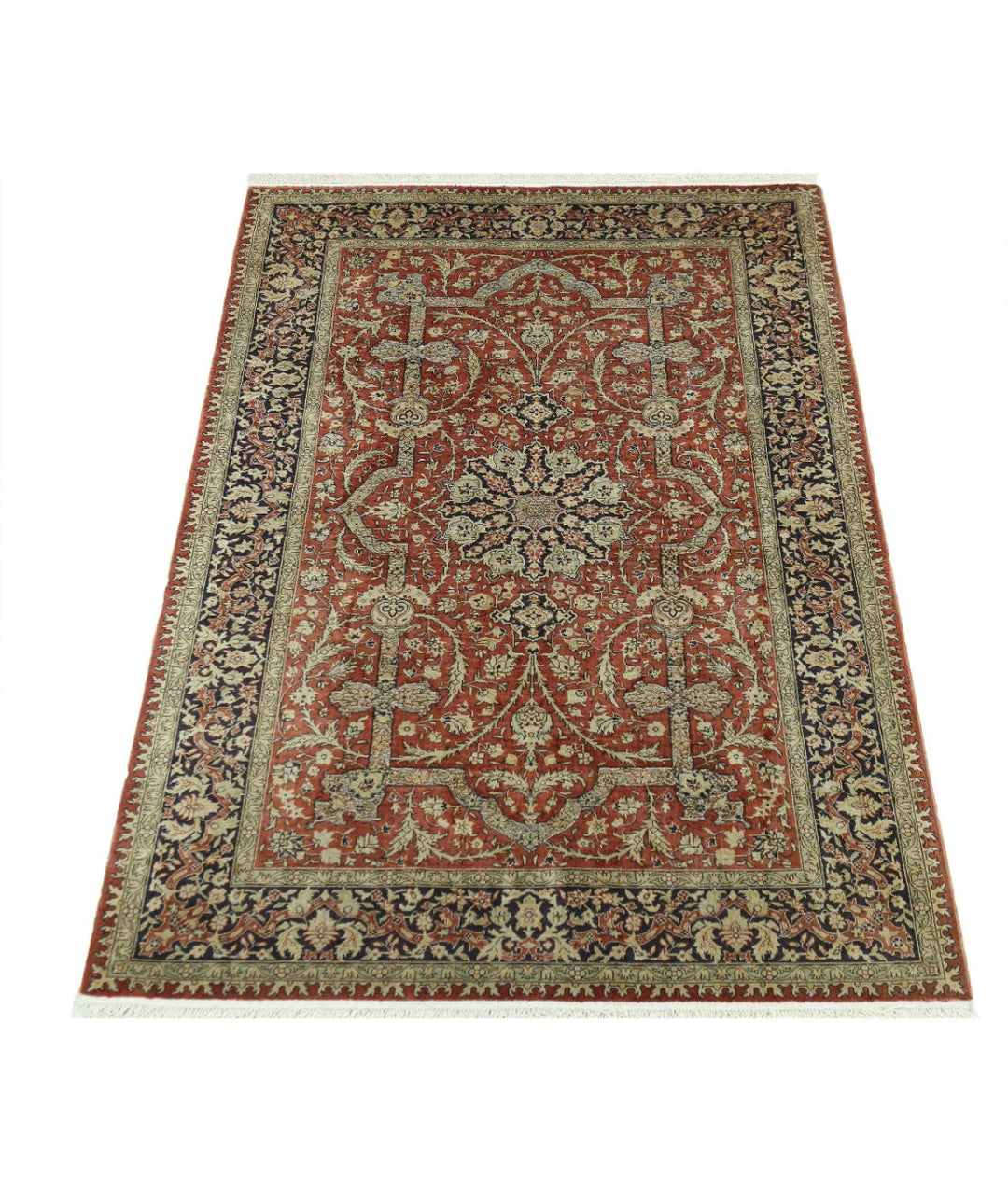 Chinese Hereke Rug 2' 7" x 3' 11" Hand-Knotted | No. AT84633