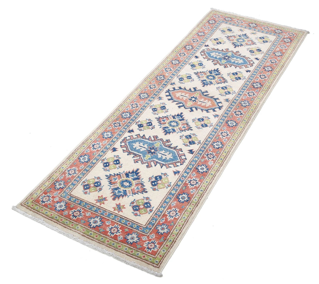 Afghan Kazak Rug 2' 0" x 5' 11" Hand-Knotted | No. AT84665