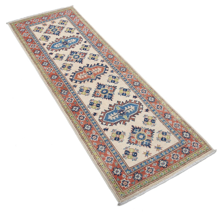 Afghan Kazak Rug 2' 0" x 5' 11" Hand-Knotted | No. AT84665