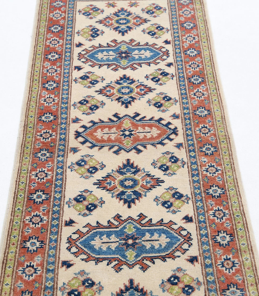 Afghan Kazak Rug 2' 0" x 5' 11" Hand-Knotted | No. AT84665