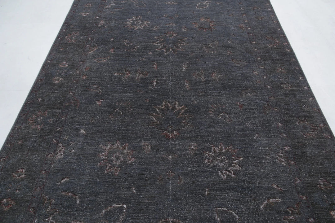 Afghan Oriental Rug 6' 3" x 10' 1" Hand-Knotted | No. AT84681