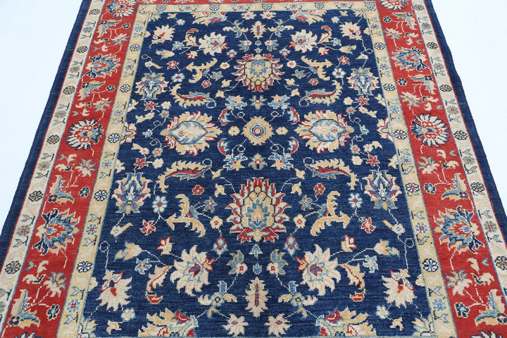 Afghan Ziegler Rug 5' 0" x 6' 4" Hand-Knotted | No. AT84705