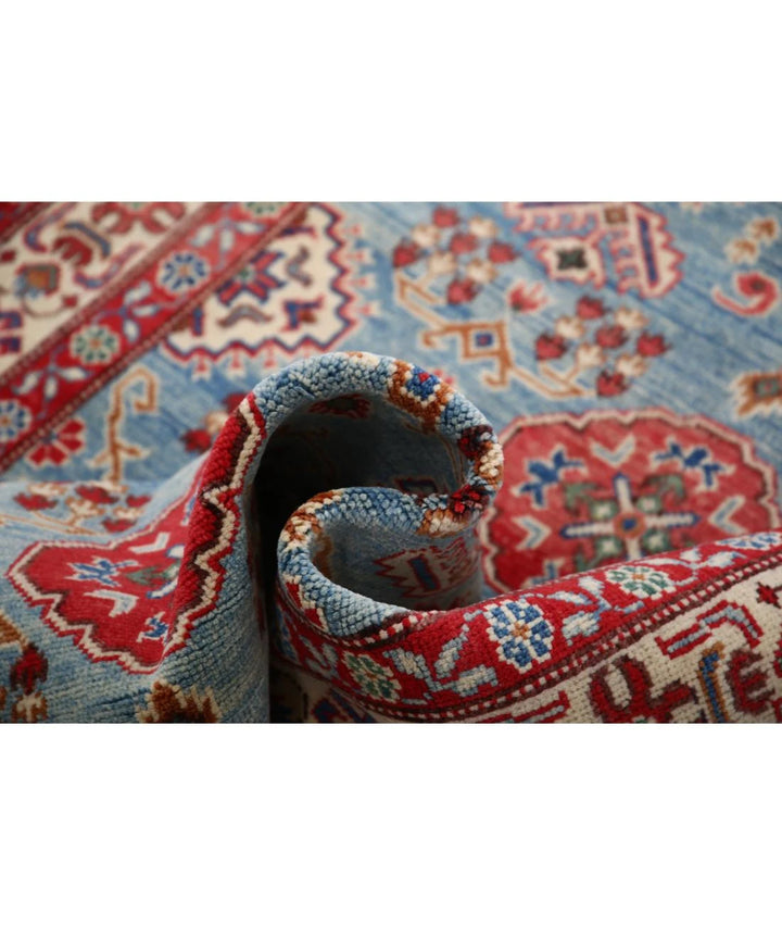 Afghan Tribal Kazak Rug 4' 0" x 14' 5" Hand-Knotted | No. AT84724