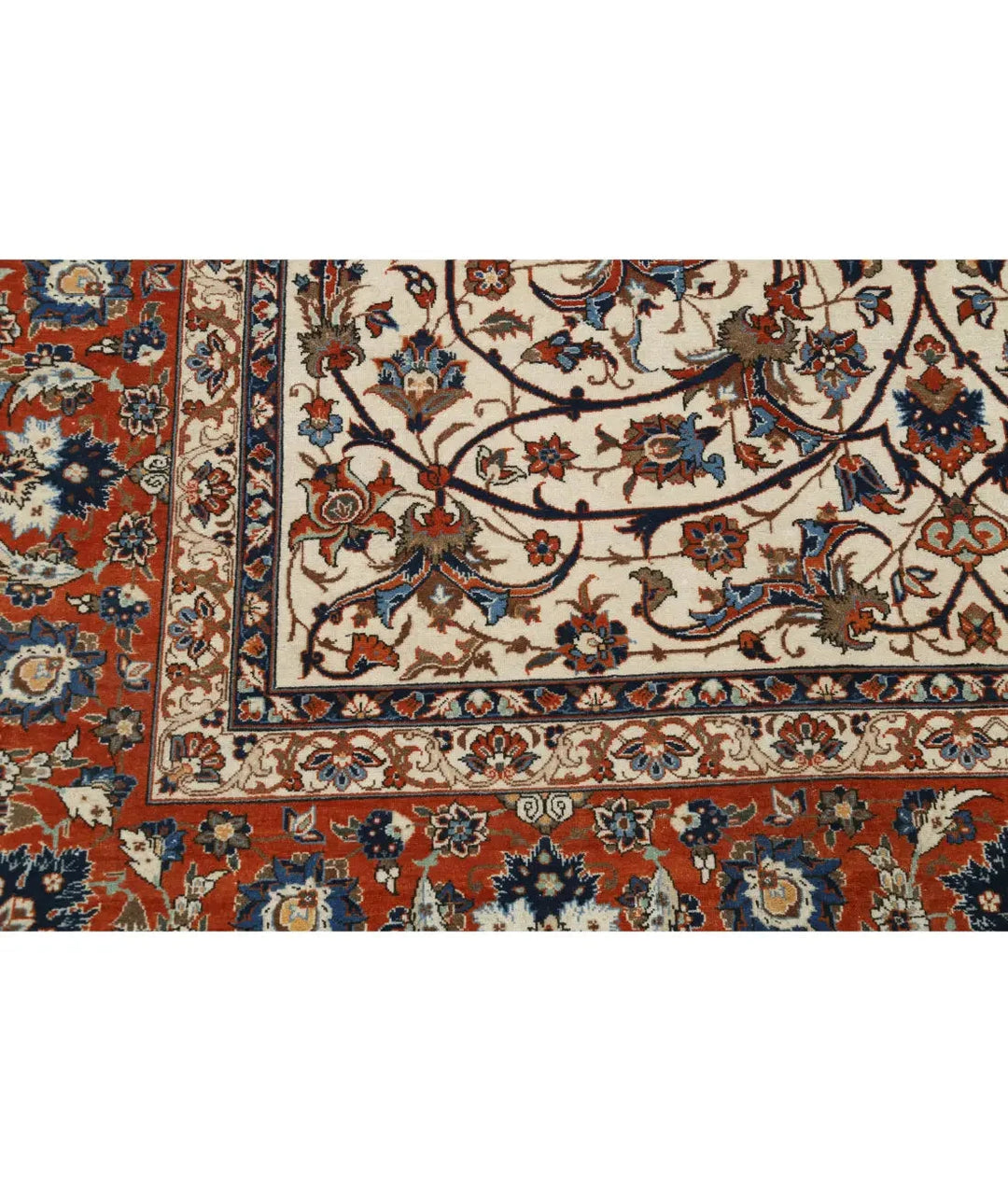 Persian Isfahan Rug 7' 8" x 11' 9" Hand-Knotted | No. AT84827