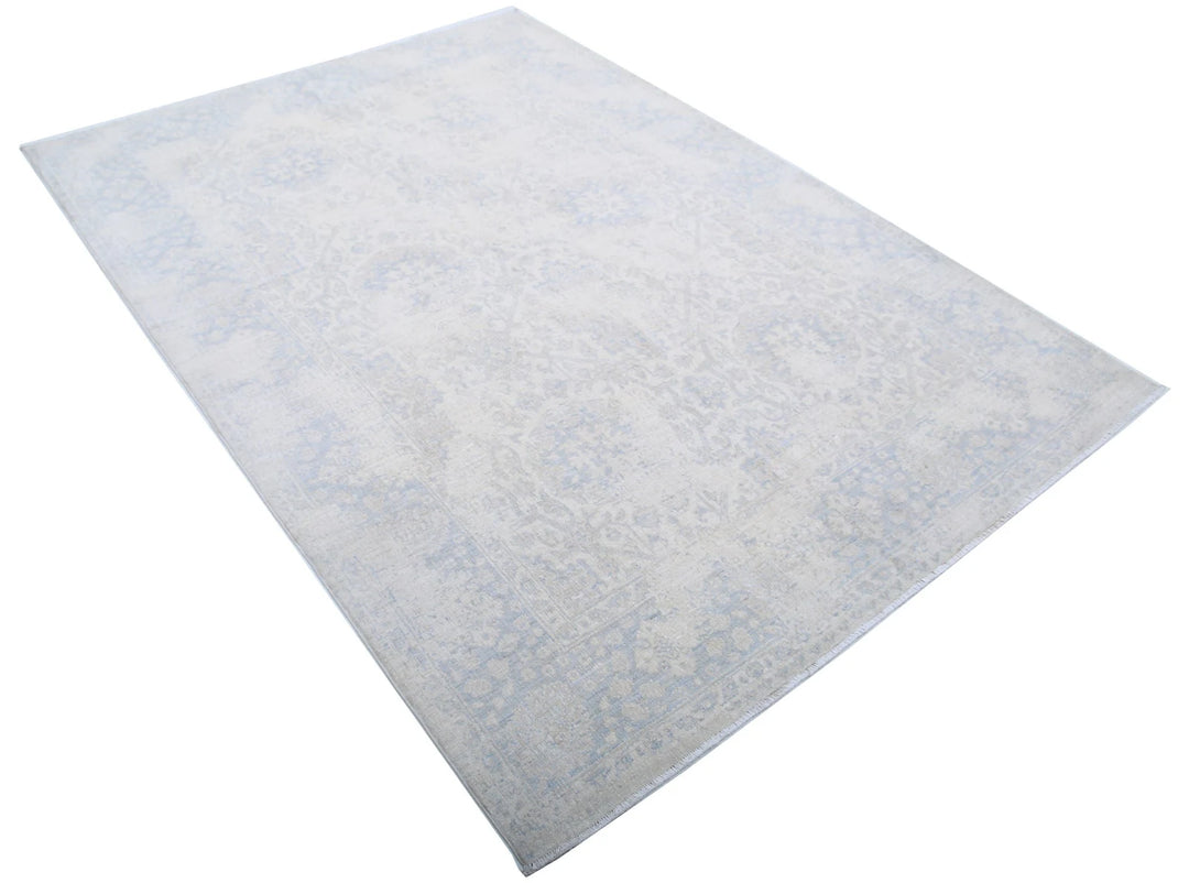 Afghan Serenity Rug 5' 8" x 7' 11" Hand-Knotted | No. AT84844