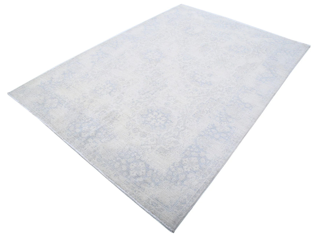 Afghan Serenity Rug 5' 8" x 7' 11" Hand-Knotted | No. AT84844