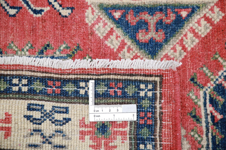 Afghan Kazak Rug 2' 8" x 9' 5" Hand-Knotted | No. AT84848