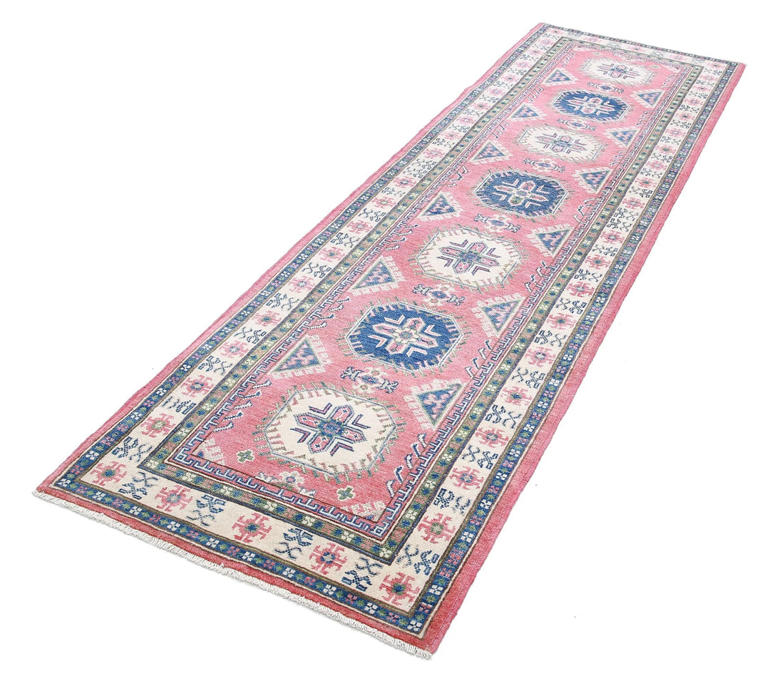 Afghan Kazak Rug 2' 8" x 9' 5" Hand-Knotted | No. AT84848