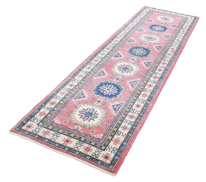 Afghan Kazak Rug 2' 8" x 9' 5" Hand-Knotted | No. AT84848