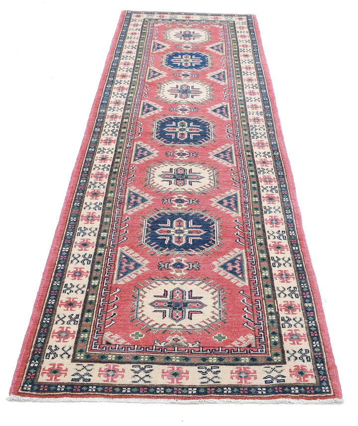 Afghan Kazak Rug 2' 8" x 9' 5" Hand-Knotted | No. AT84848