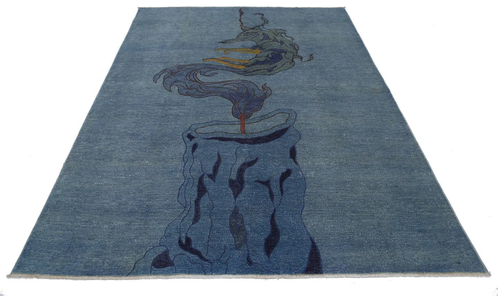 Afghan Oriental Rug 6' 0" x 8' 8" Hand-Knotted | No. AT84960