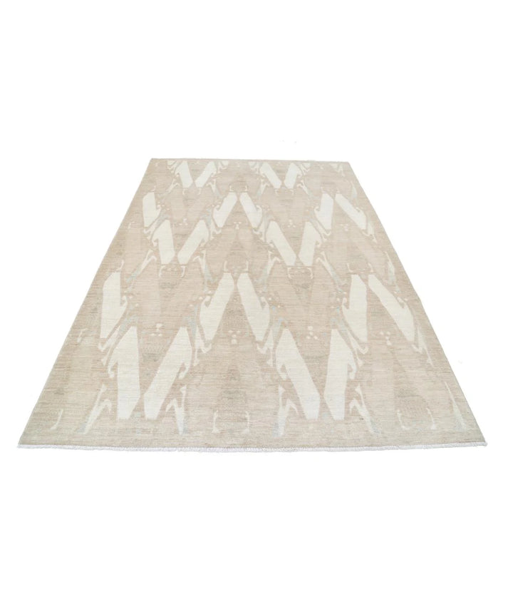 Afghan Khotan Rug 6' 0" x 8' 9" Hand-Knotted | No. AT85061
