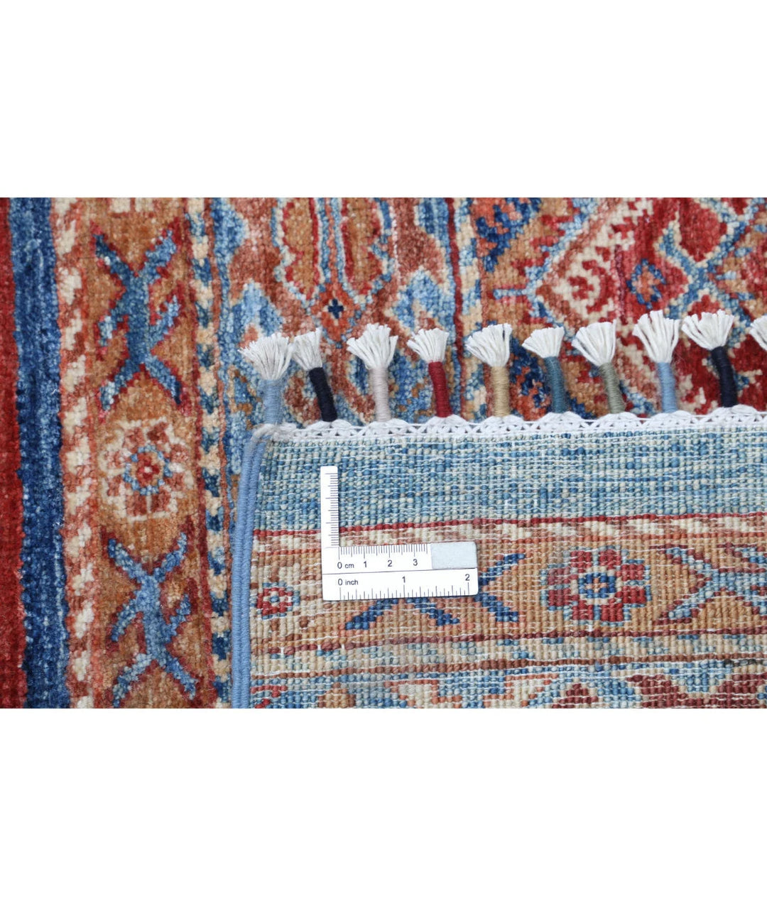 Afghan Khurjeen Rug 6' 8" x 9' 3" Hand-Knotted | No. AT85149