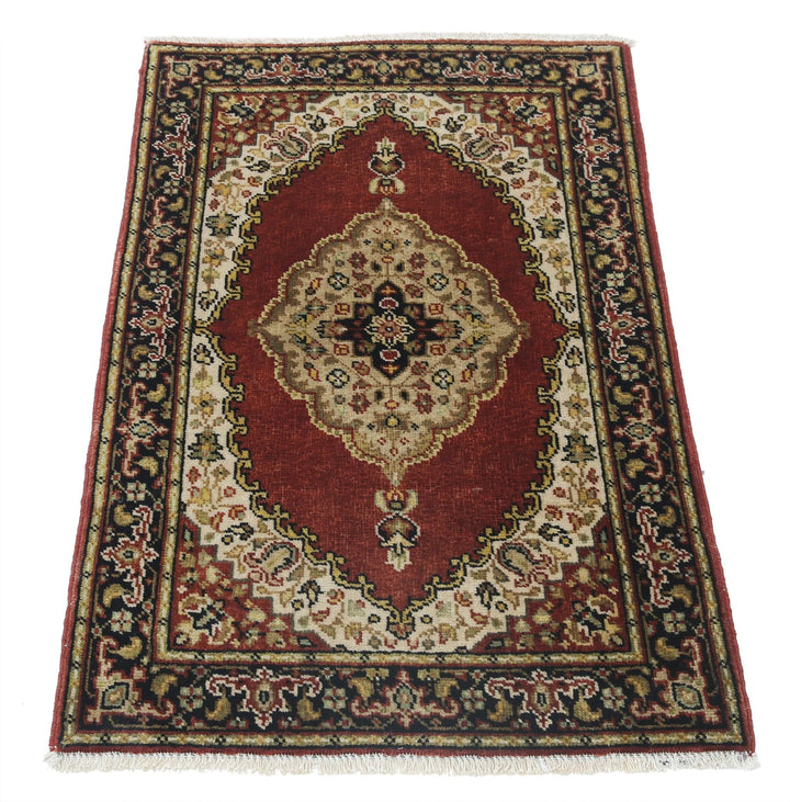 Indian Ziegler Rug 1'11" x 3'0" Hand-Knotted | No. AT85162
