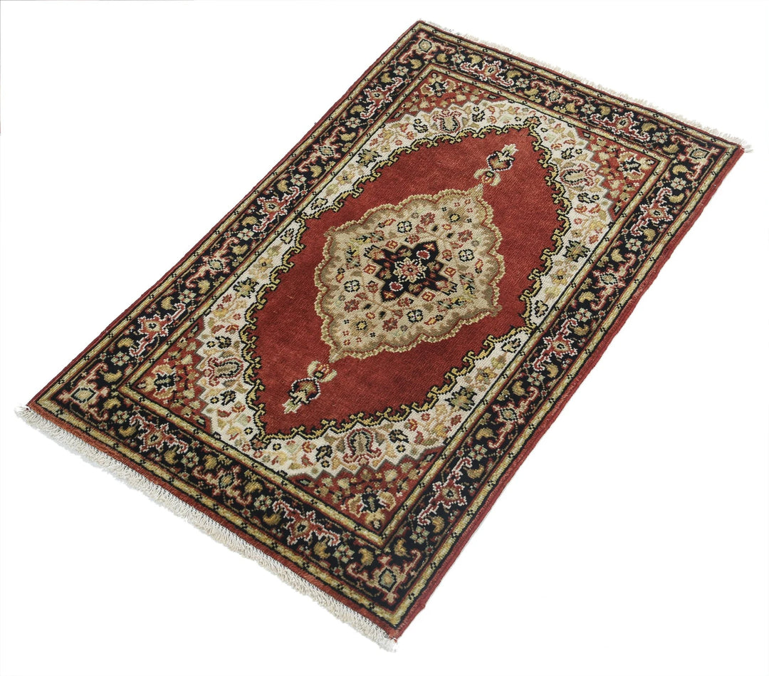 Indian Ziegler Rug 1'11" x 3'0" Hand-Knotted | No. AT85162