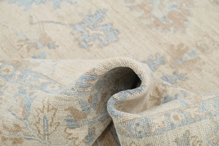 Afghan Oushak Rug 5' 9" x 8' 9" Hand-Knotted | No. AT85229