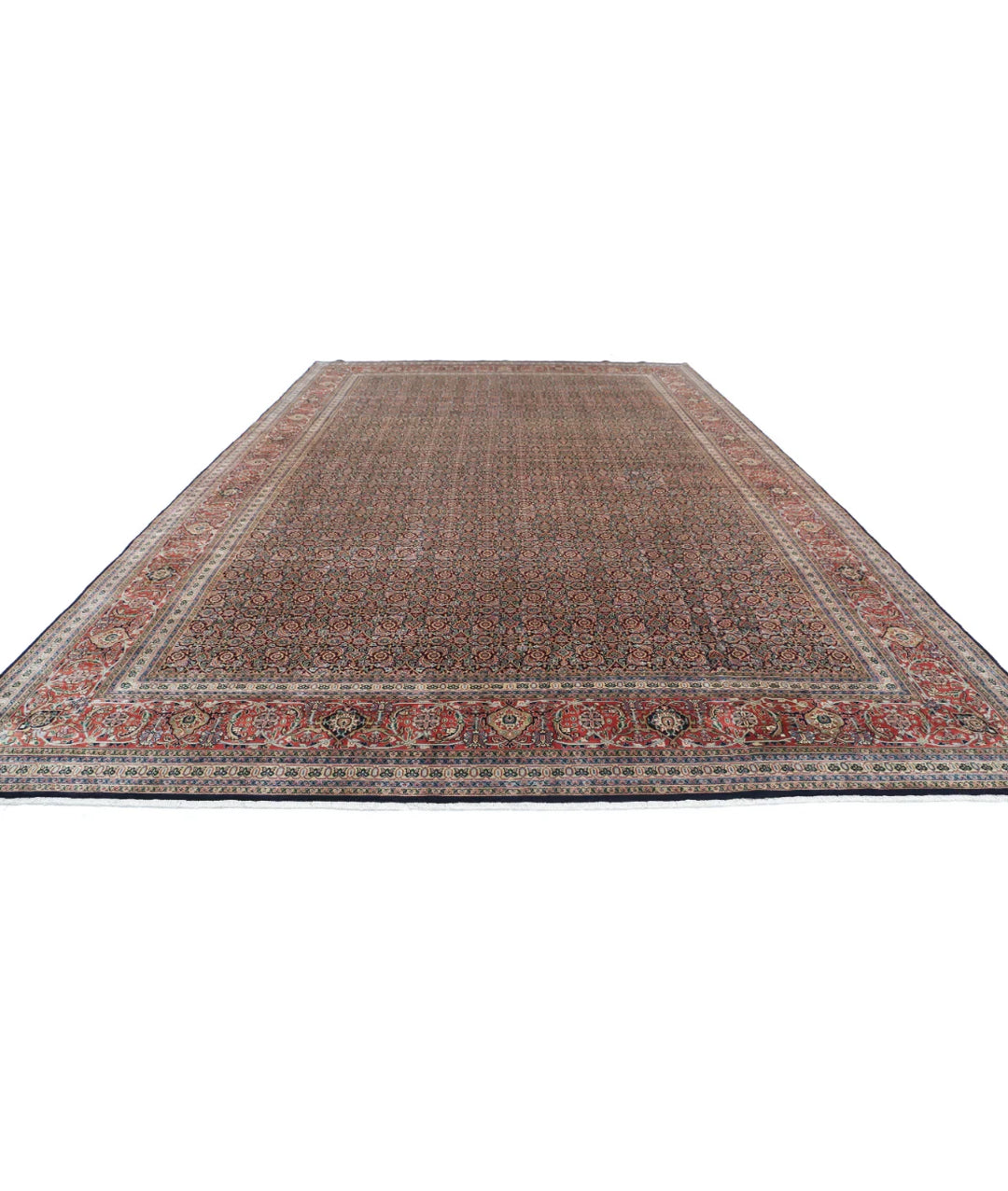 Indian Herati Rug 11' 8" x 18' 2" Hand-Knotted | No. AT85277