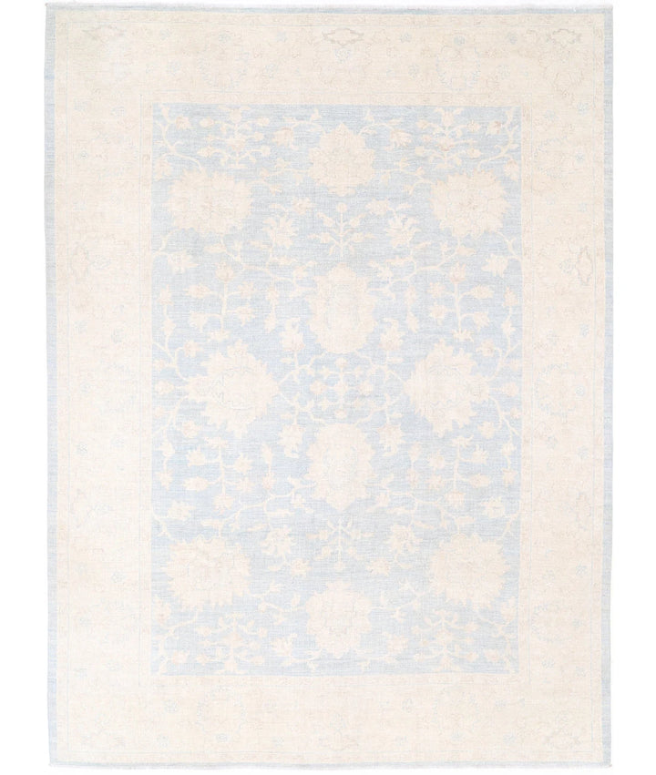 Afghan Oushak Rug 8' 9" x 11' 8" Hand-Knotted | No. AT85391