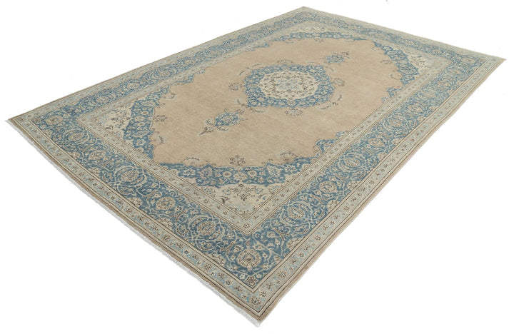 Persian Tabriz Rug 7' 4" x 11' 1" Hand-Knotted | No. AT85470