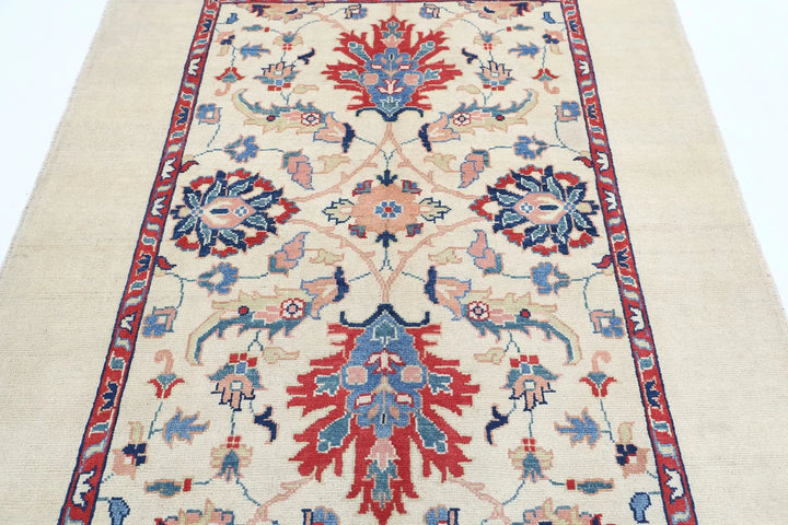Afghan Ziegler Rug 5' 1" x 6' 9" Hand-Knotted | No. AT85498