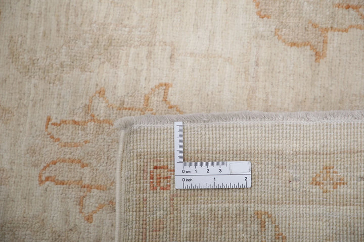 Ivory Afghan Serenity Rug 2' 7" x 3' 10" Hand-Knotted | No. AT85521