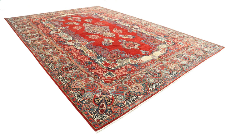 Persian Sarouk Rug 12' 2" x 17' 3" Hand-Knotted | No. AT85565