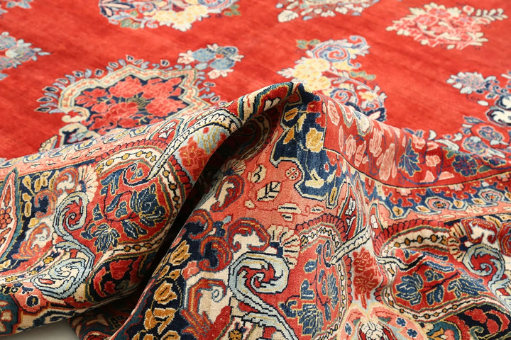 Persian Sarouk Rug 12' 2" x 17' 3" Hand-Knotted | No. AT85565