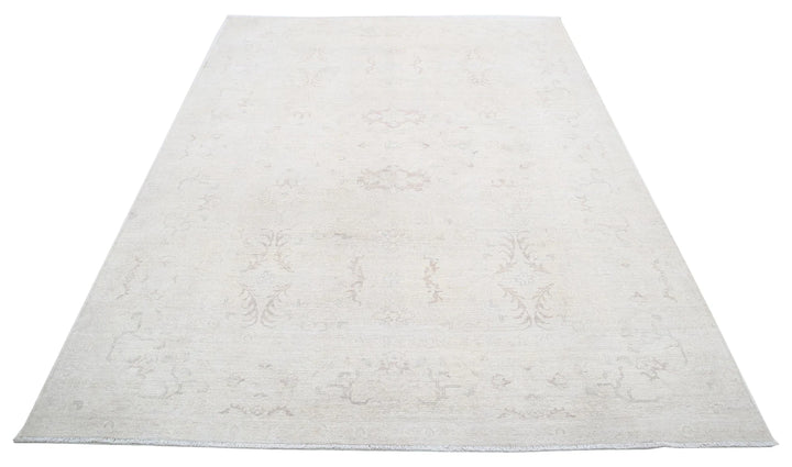 Afghan Tabriz Rug 6' 0" x 8' 6" Hand-Knotted | No. AT85576