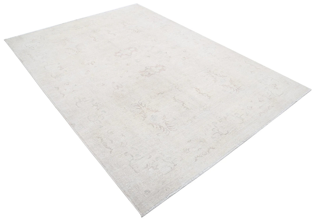 Afghan Tabriz Rug 6' 0" x 8' 6" Hand-Knotted | No. AT85576
