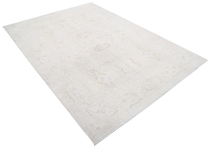 Afghan Tabriz Rug 6' 0" x 8' 6" Hand-Knotted | No. AT85576