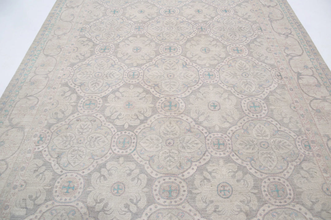 Afghan Serenity Rug 7' 10" x 10' 0" Hand-Knotted | No. AT85607