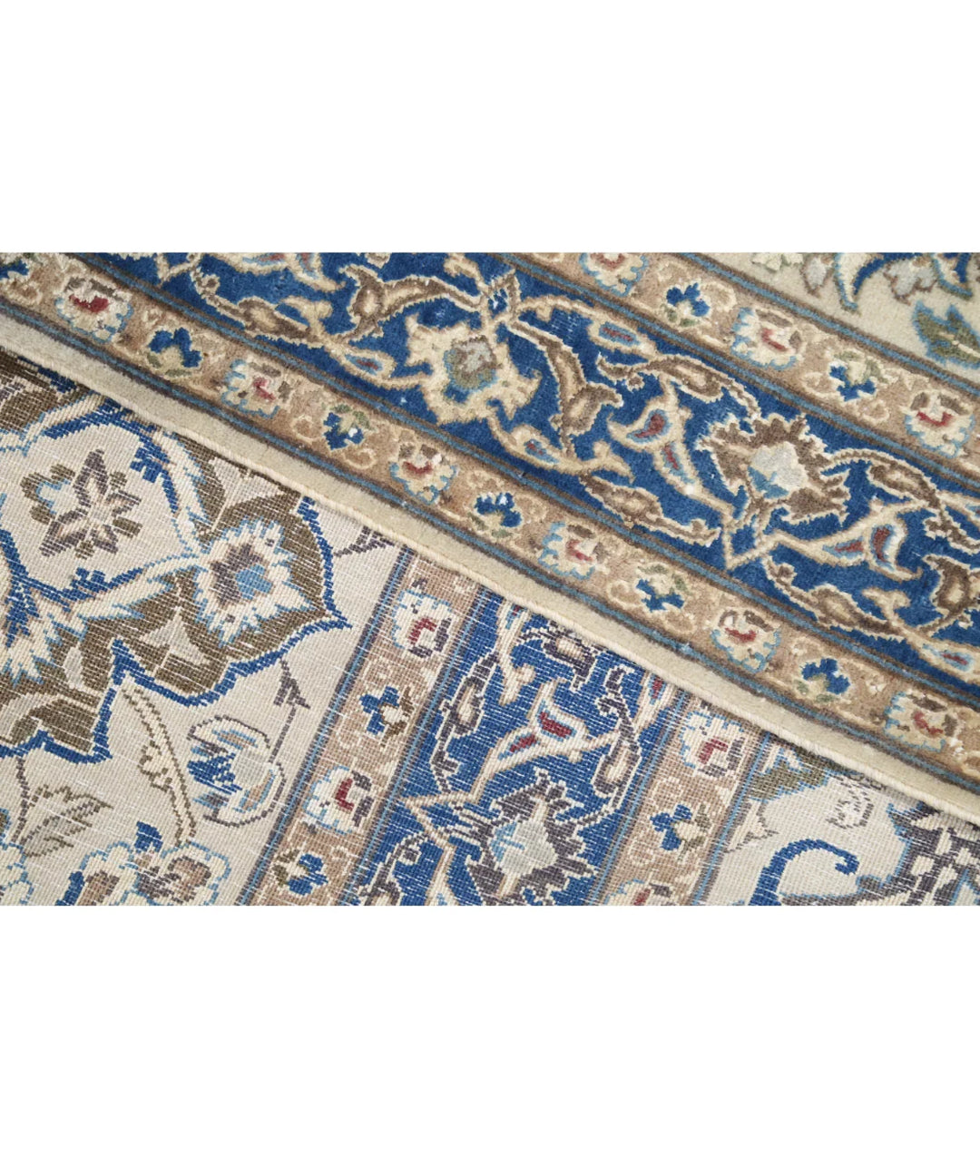 Ivory Persian Nain Rug 9' 11" x 14' 10" Hand-Knotted | No. AT85624