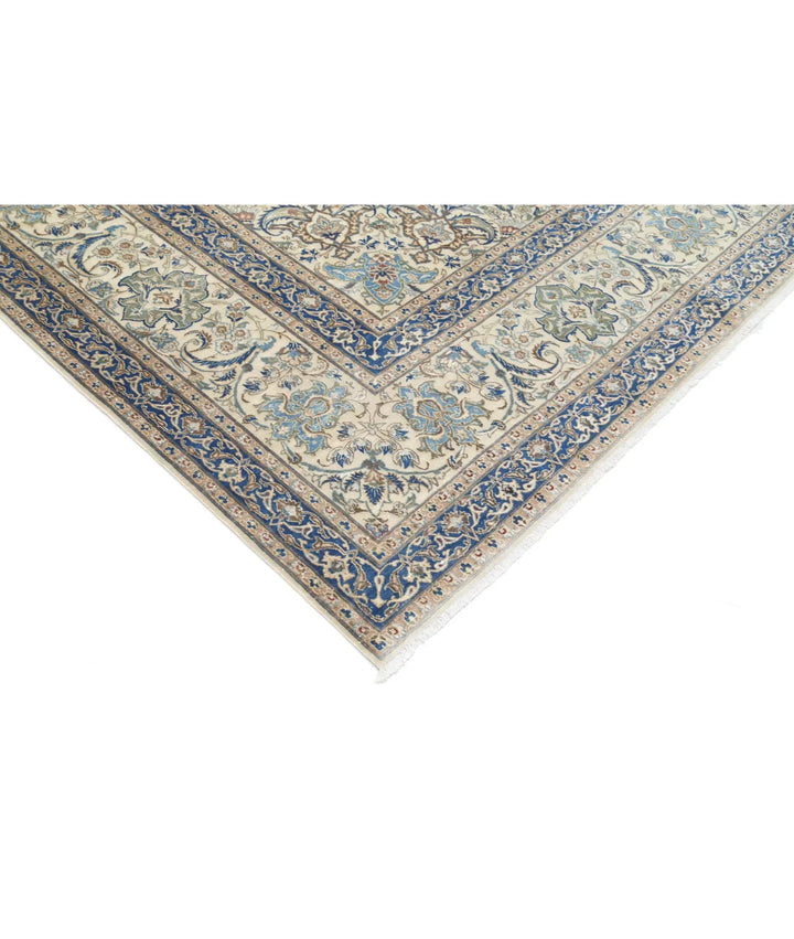 Ivory Persian Nain Rug 9' 11" x 14' 10" Hand-Knotted | No. AT85624