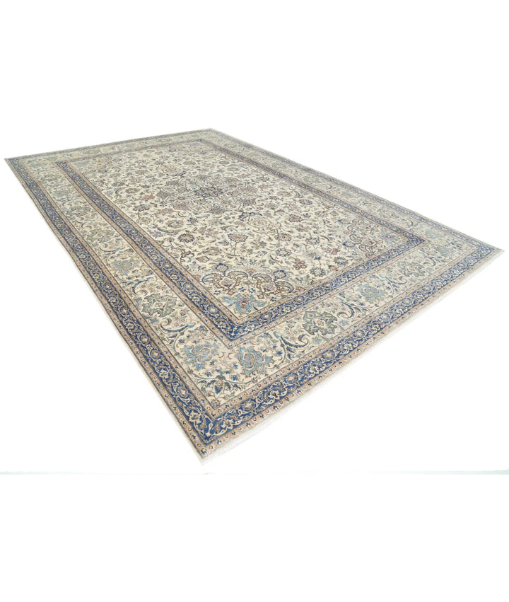 Ivory Persian Nain Rug 9' 11" x 14' 10" Hand-Knotted | No. AT85624