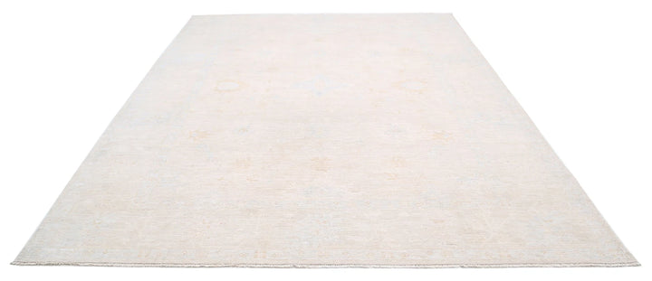 Afghan Oushak Rug 8' 8" x 11' 3" Hand-Knotted | No. AT85817