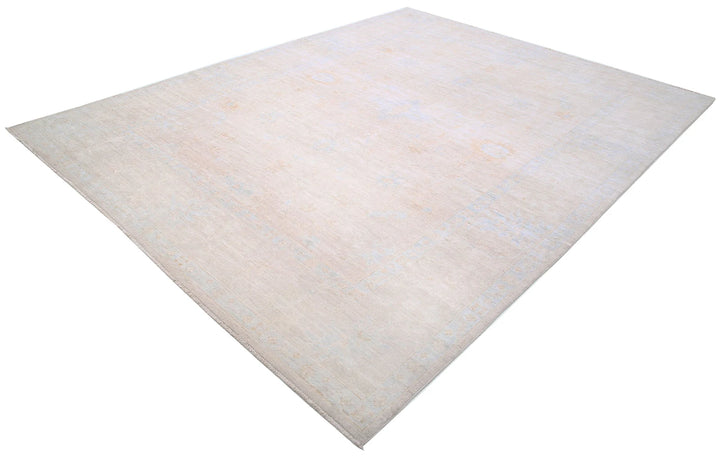 Afghan Oushak Rug 8' 8" x 11' 3" Hand-Knotted | No. AT85817