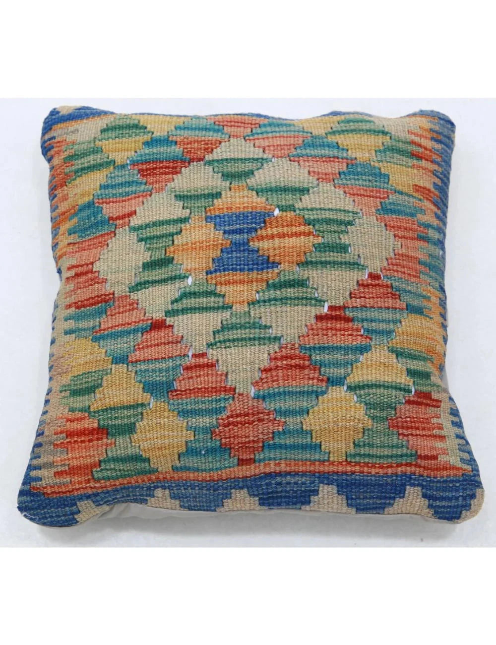 Multicolor Afghan Tribal Rug [X'X" x X'X"] Flat-Weave