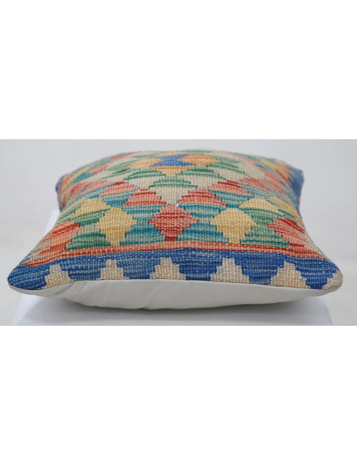 Multicolor Afghan Tribal Rug Flat-weave | No. AT85844
