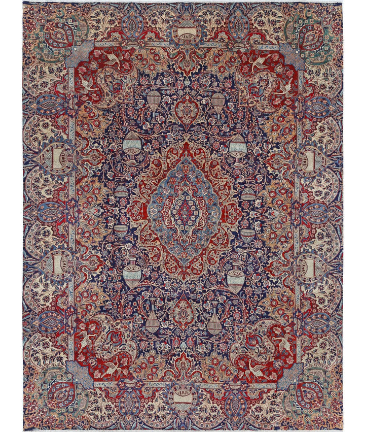 Persian Kashmar Rug 9' 6" x 12' 7" Hand-Knotted | No. AT85850