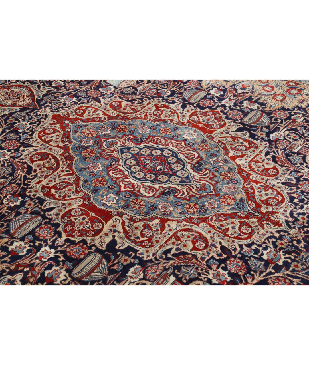 Persian Kashmar Rug 9' 6" x 12' 7" Hand-Knotted | No. AT85850