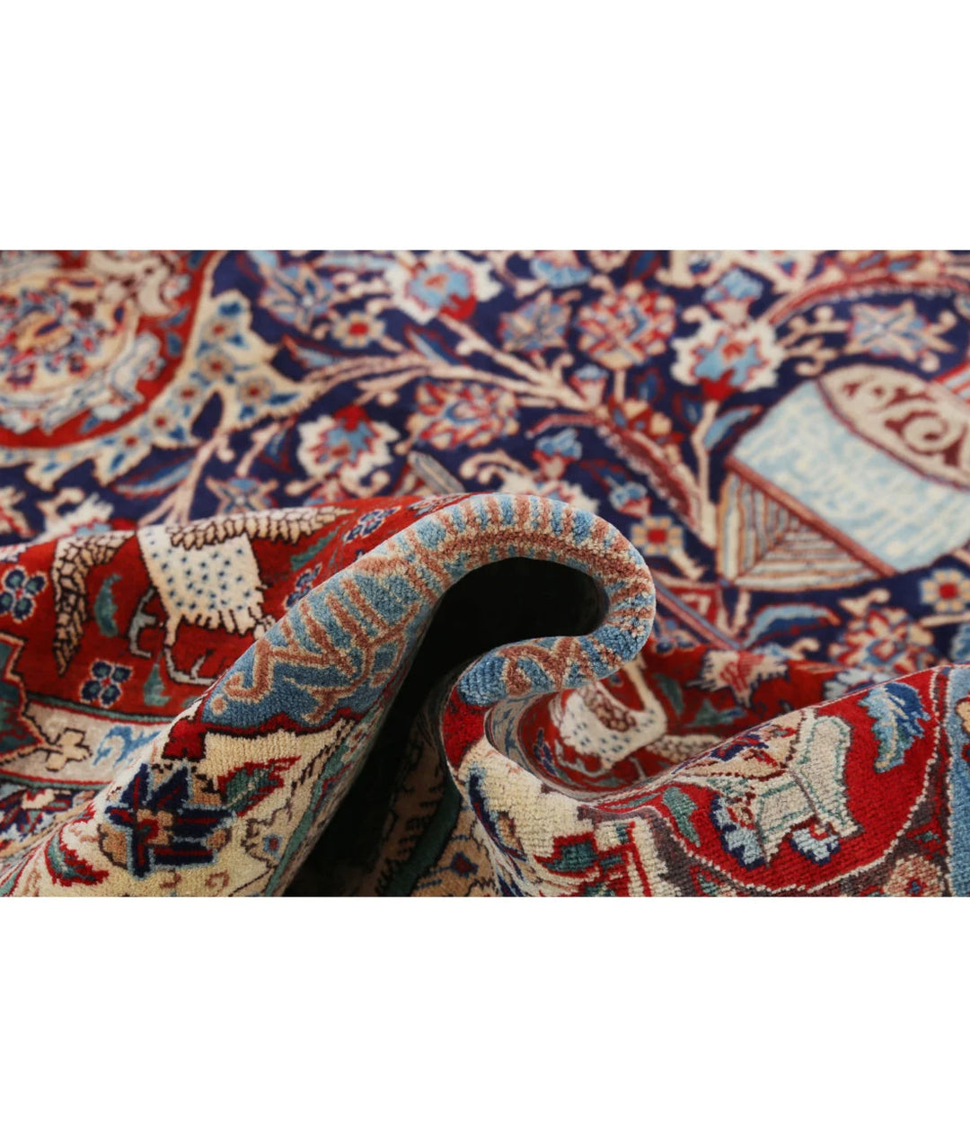 Persian Kashmar Rug 9' 6" x 12' 7" Hand-Knotted | No. AT85850