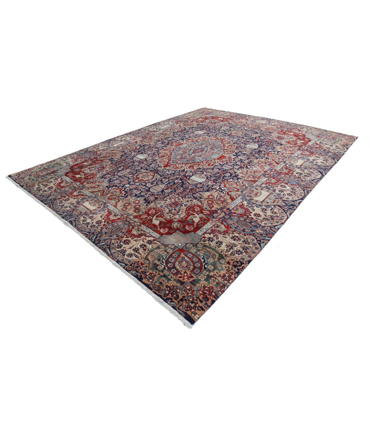 Persian Kashmar Rug 9' 6" x 12' 7" Hand-Knotted | No. AT85850