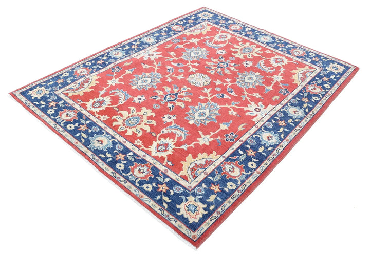 Afghan Ziegler Farhan Gul Rug 5' 2" x 6' 6" Hand-Knotted | No. AT85996