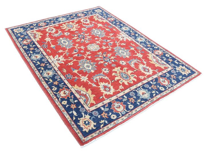 Afghan Ziegler Farhan Gul Rug 5' 2" x 6' 6" Hand-Knotted | No. AT85996