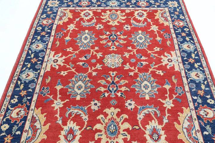 Afghan Ziegler Farhan Gul Rug 5' 2" x 6' 6" Hand-Knotted | No. AT85996