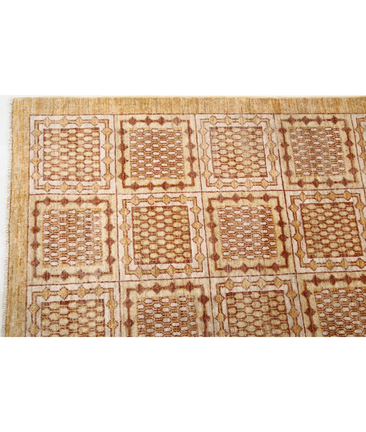 Afghan Modcar Rug 5' 11" x 8' 11" Hand-Knotted | No. AT86083