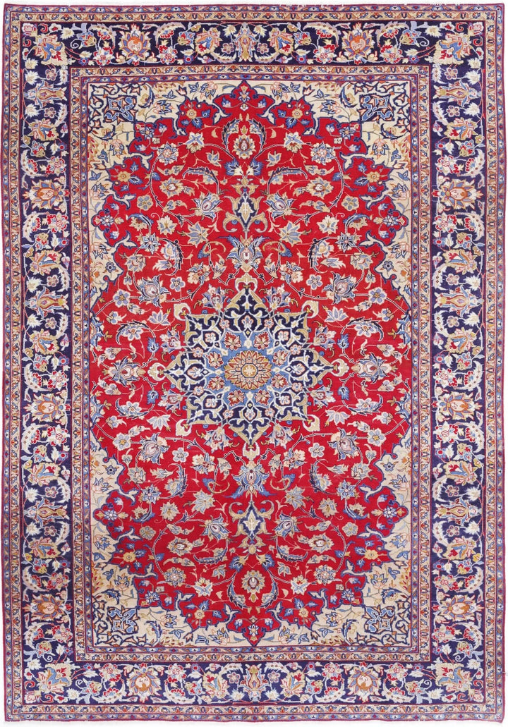 Persian Tabriz Rug 7' 10" x 11' 1" Hand-Knotted | No. AT86099