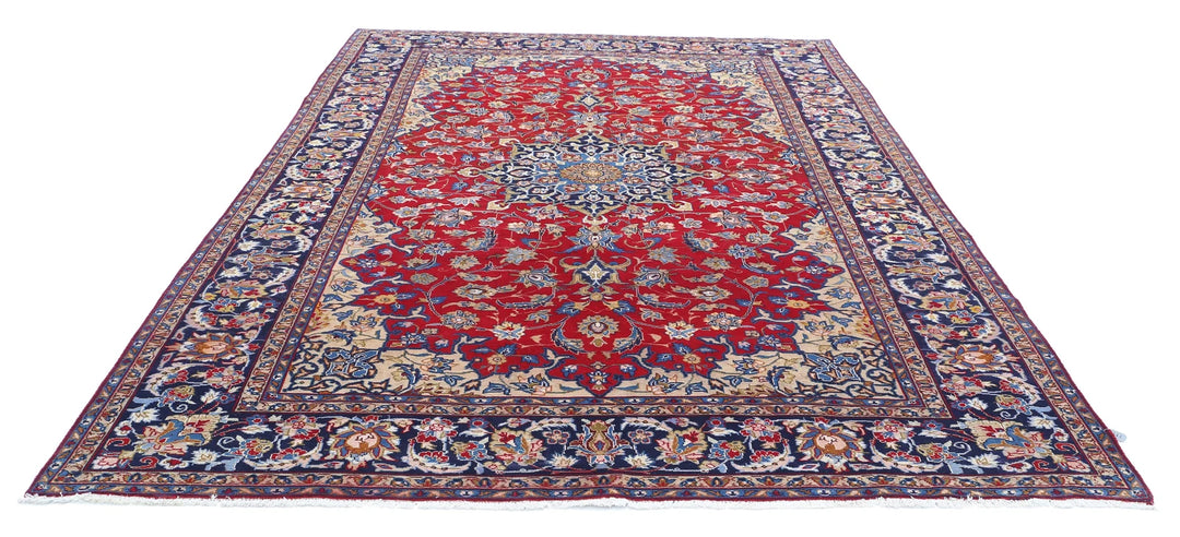 Persian Tabriz Rug 7' 10" x 11' 1" Hand-Knotted | No. AT86099