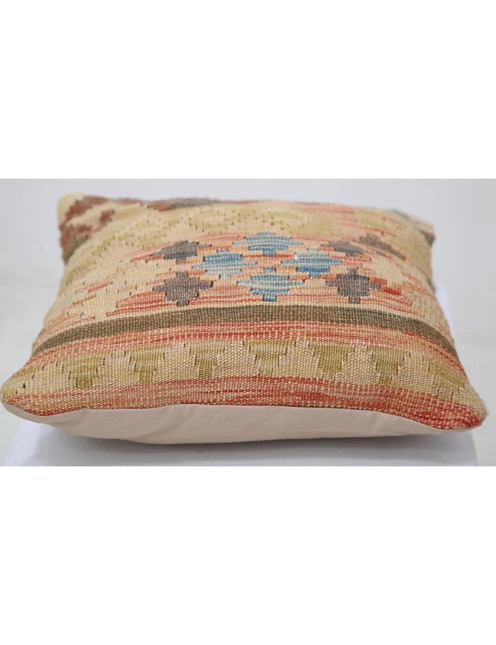 Multicolor Afghan Tribal Pillow/Cushion Flat-Weave | No. AT86124

*(Insert exact dimensions with foot/inch marks once confirmed)*