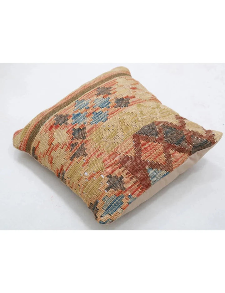 Multicolor Afghan Tribal Pillow/Cushion Flat-Weave | No. AT86124

*(Insert exact dimensions with foot/inch marks once confirmed)*
